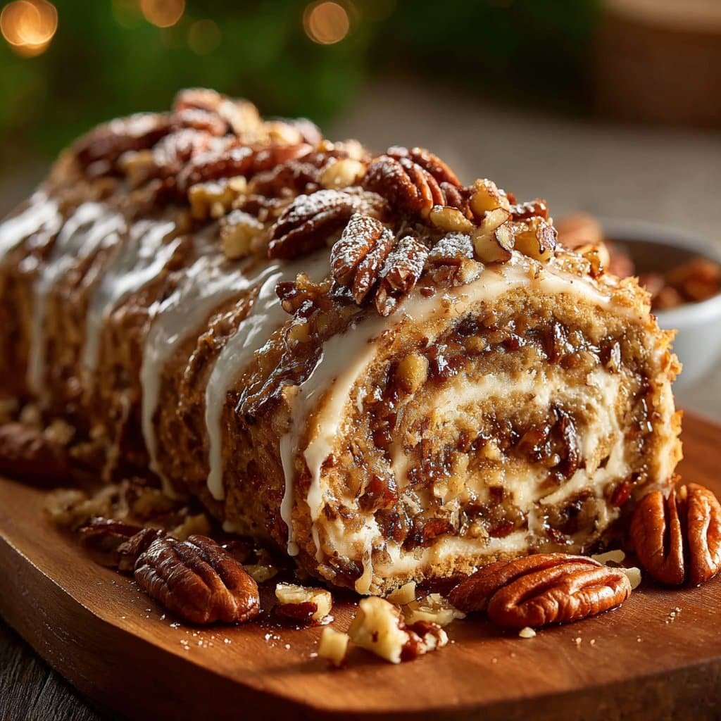 Nana’s 3-Ingredient Pecan Log