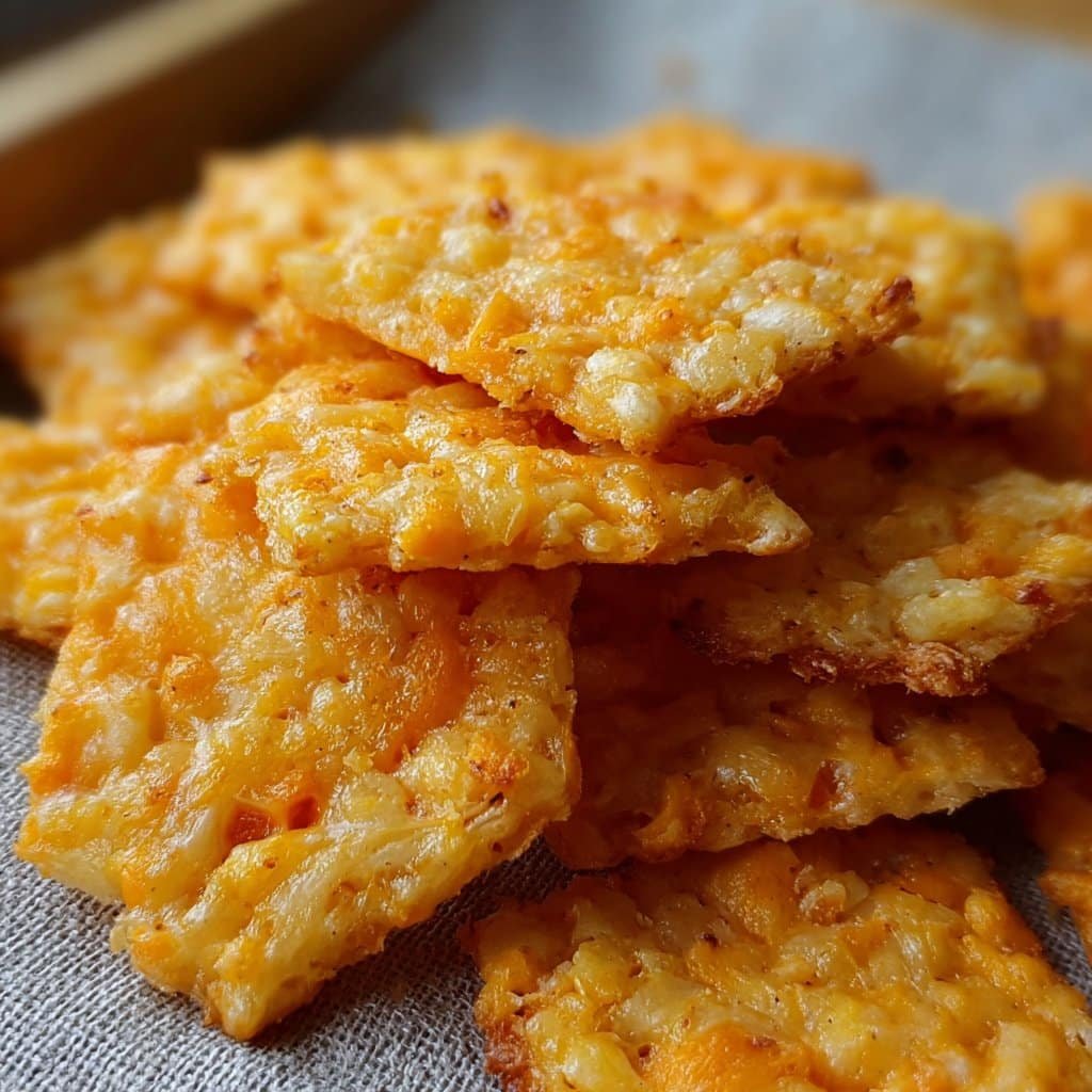 Rice Krispie Cheddar Crackers