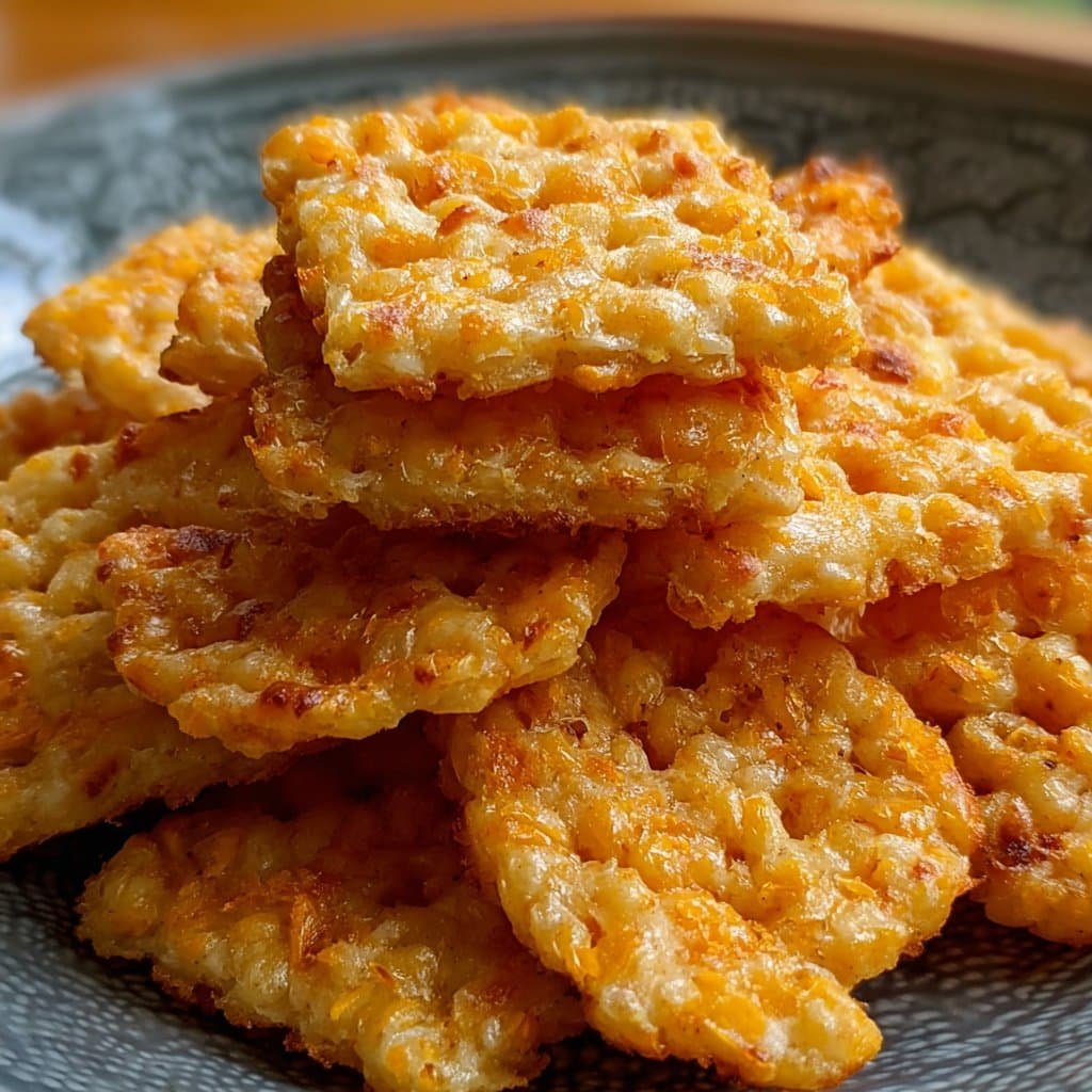 Rice Krispie Cheddar Crackers