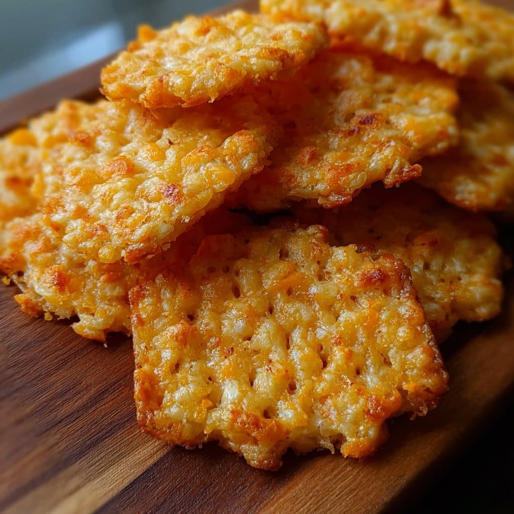 Rice Krispie Cheddar Crackers