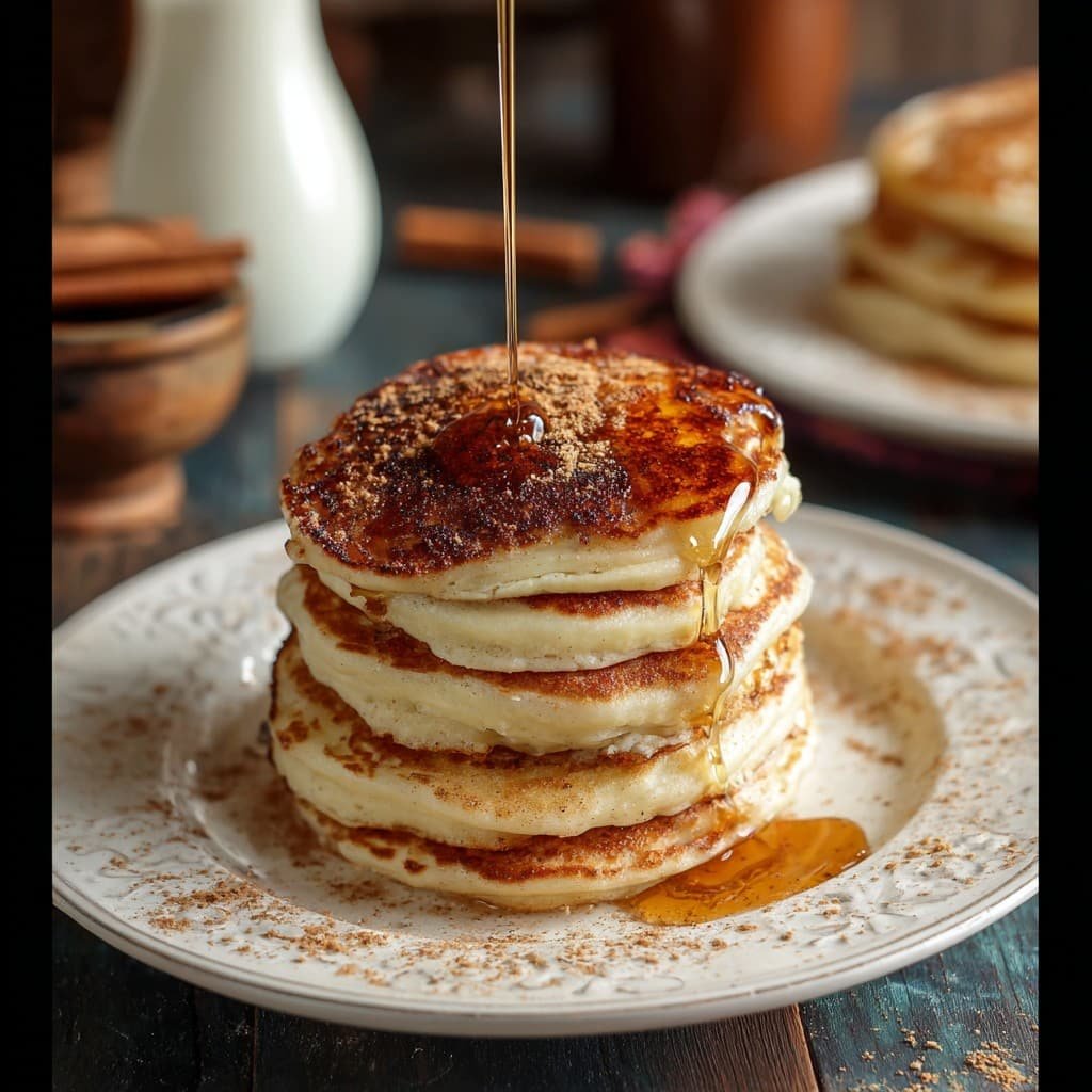 VANILLA CINNAMON BUTTERMILK PANCAKES
