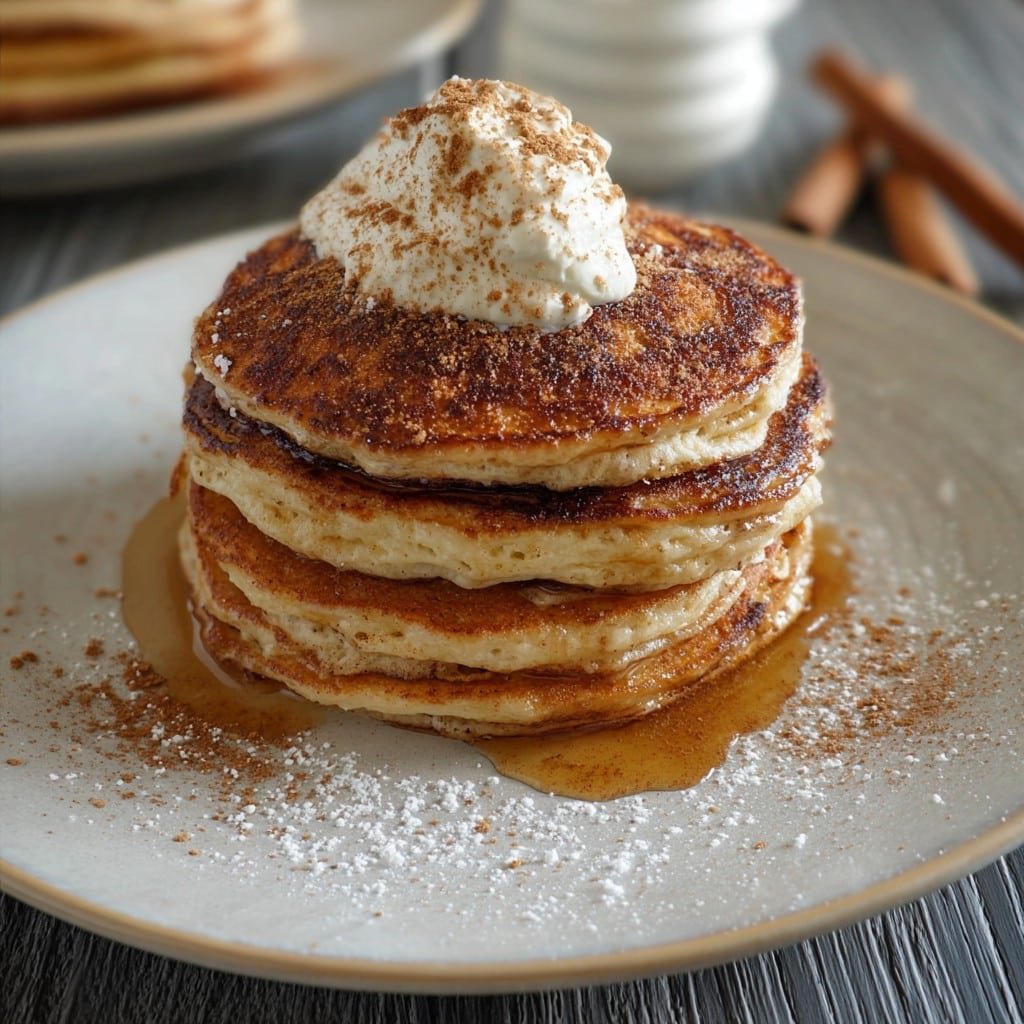 VANILLA CINNAMON BUTTERMILK PANCAKES