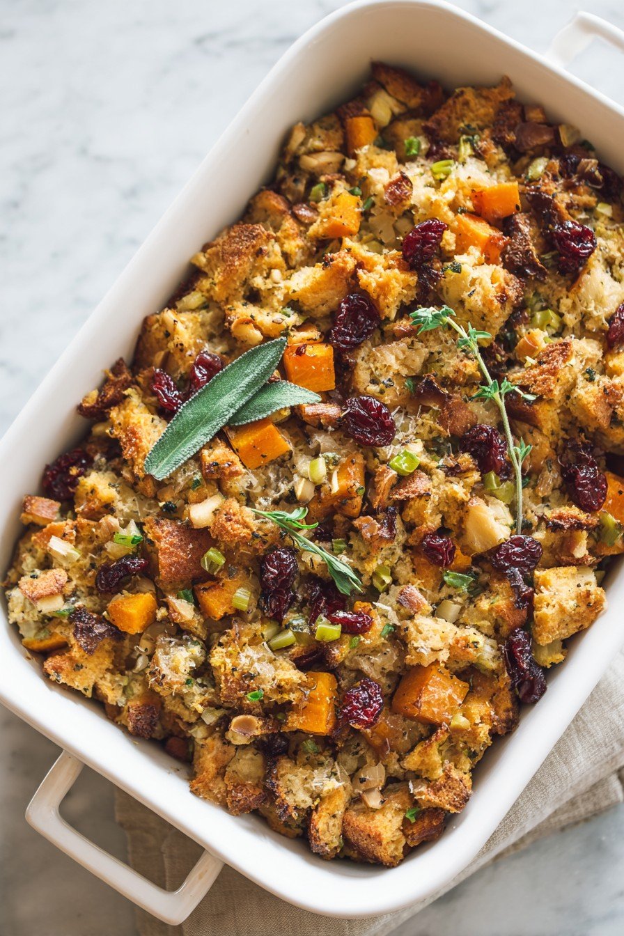 Butternut Squash, Date & Apple Stuffing