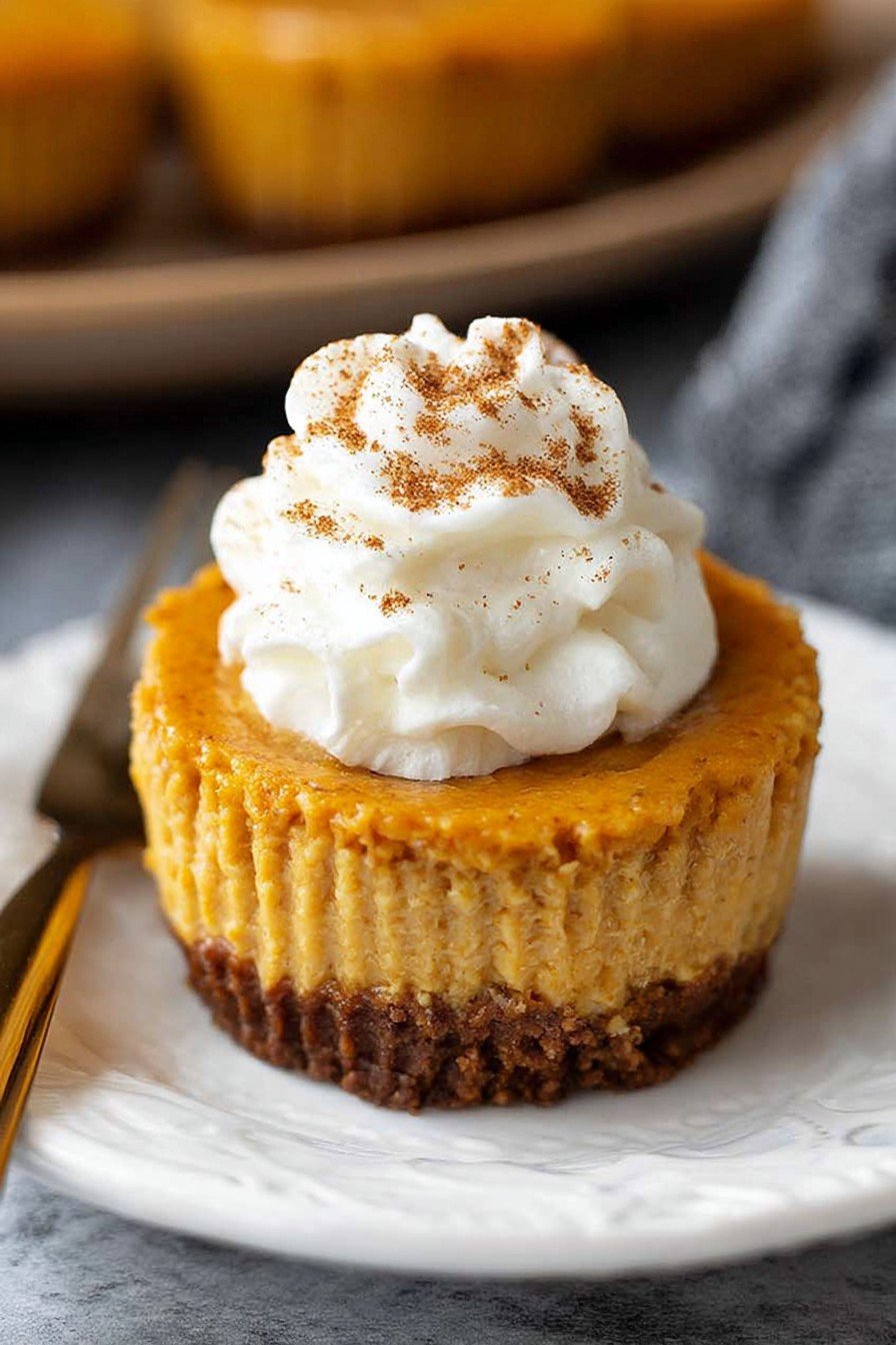 Mini Pumpkin Cheesecakes