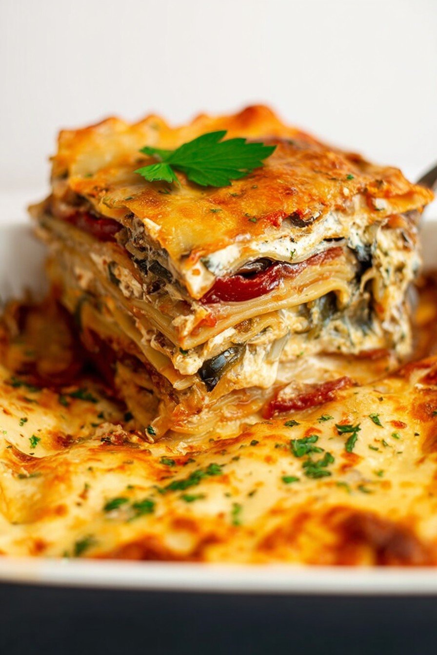 Vegetable Cottage Cheese Lasagna