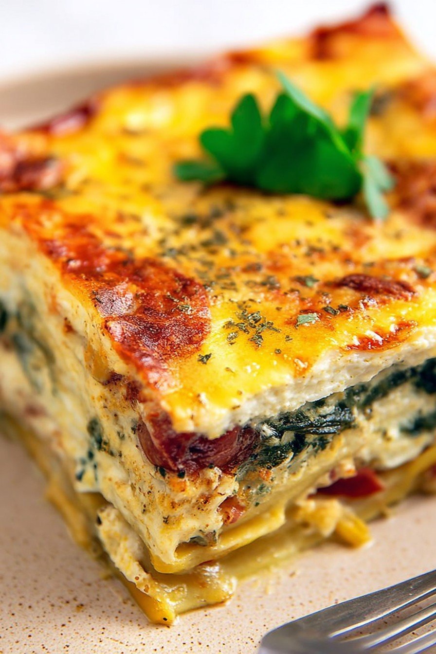 Vegetable Cottage Cheese Lasagna