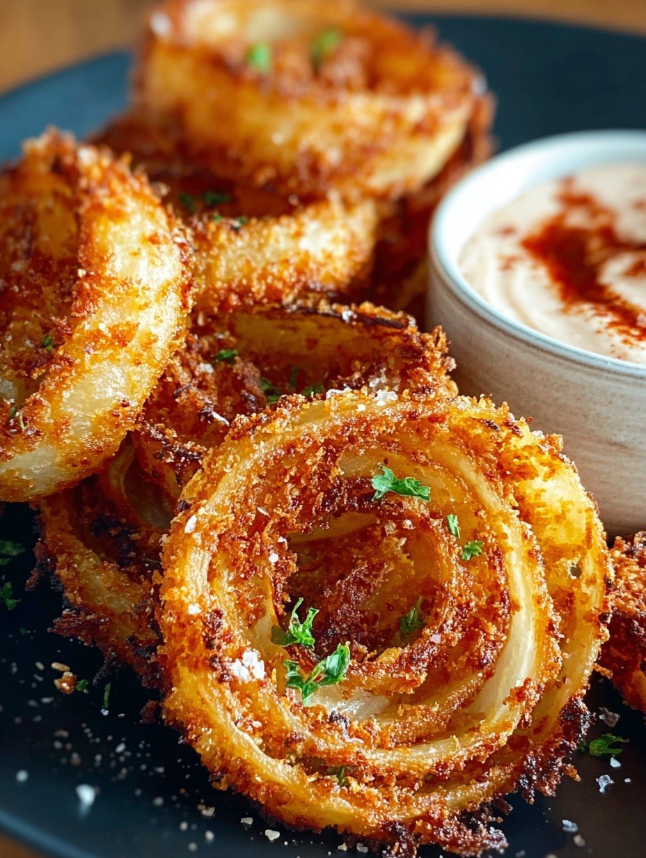 Viral Parmesan Onion Rings