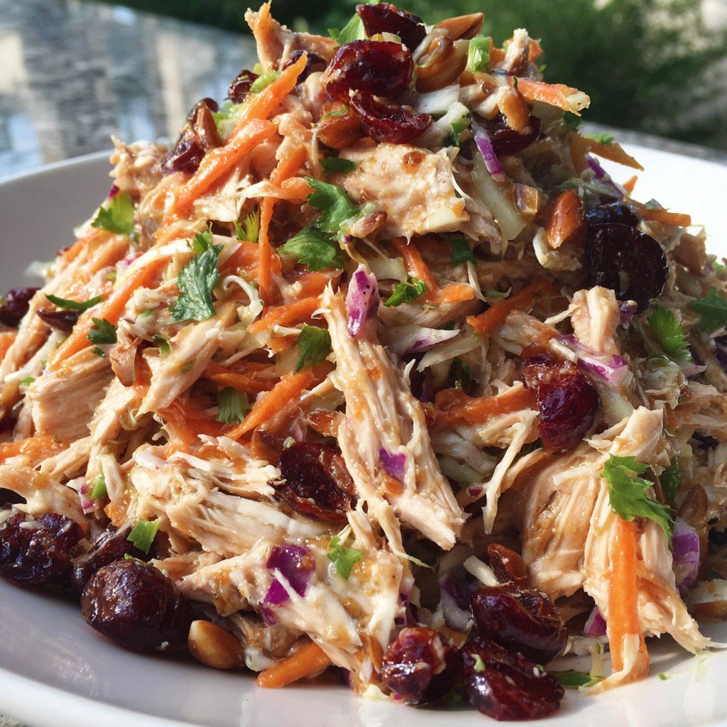 Asian Chicken Cranberry Salad: End Sad Lunch in 15 Min