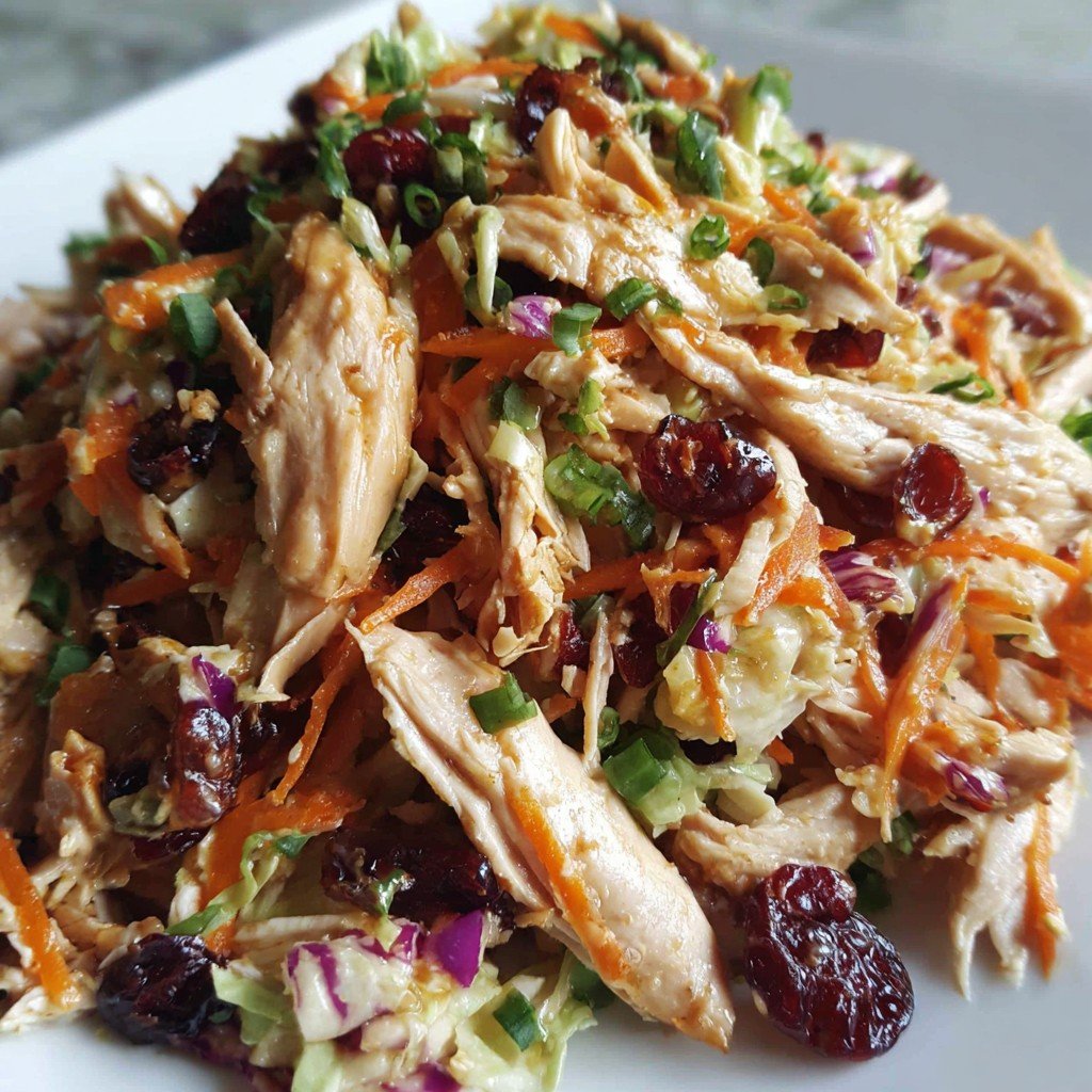 Asian Chicken Cranberry Salad: End Sad Lunch in 15 Min