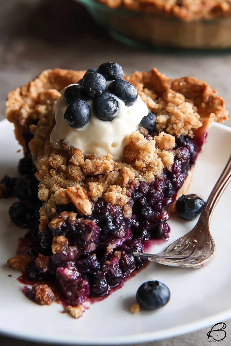 Blueberry Crumble Pie