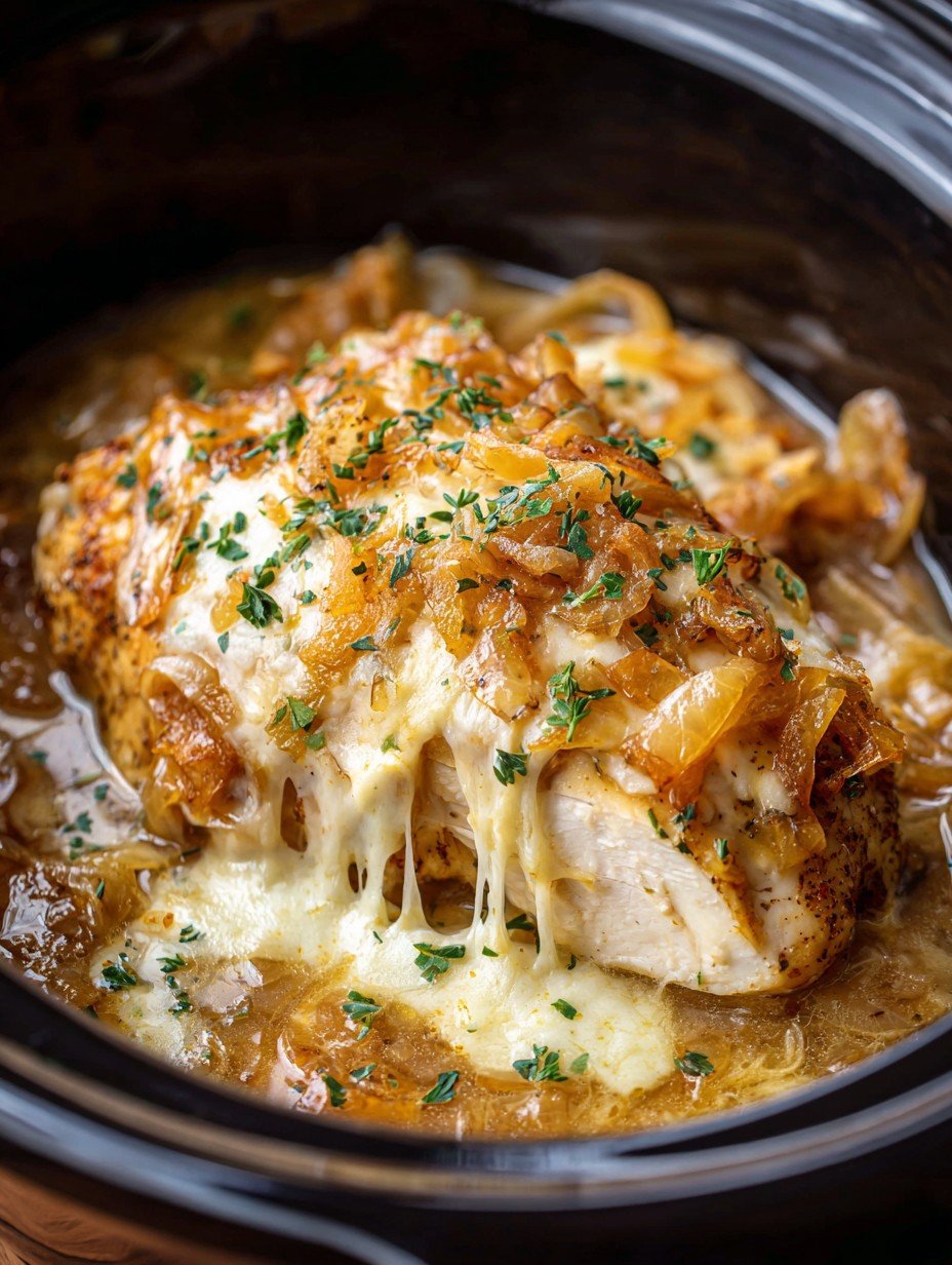 Crock Pot French Onion Chicken