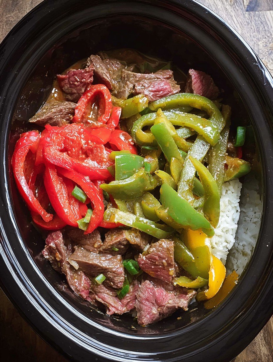 Crockpot Pepper Steak