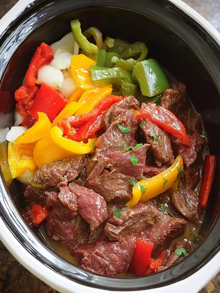 Crockpot Pepper Steak