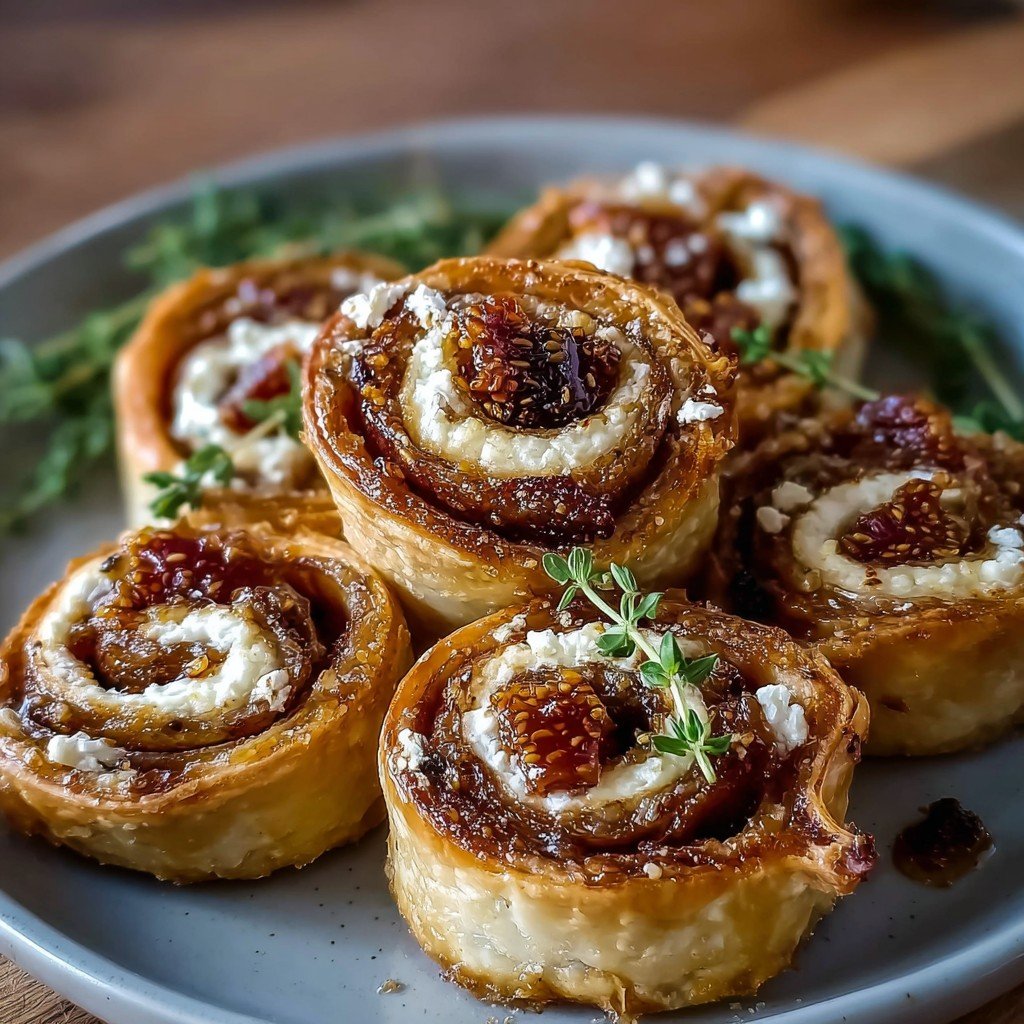 Fig and Goat Cheese Pinwheels
