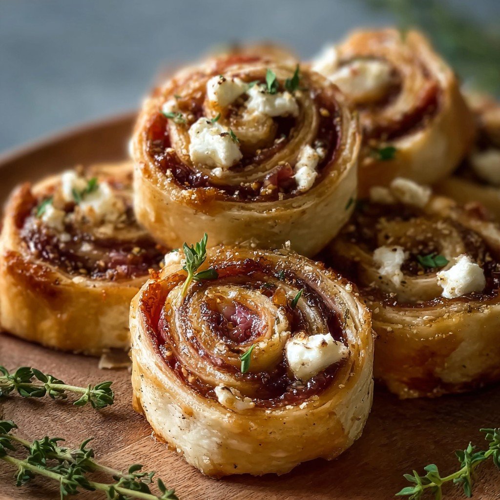 Fig and Goat Cheese Pinwheels