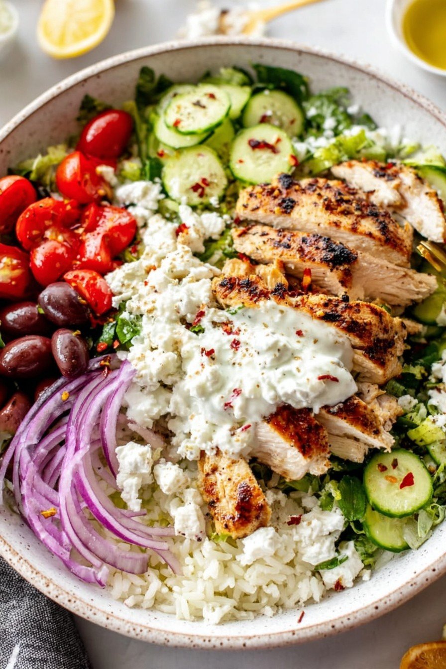 Greek Chicken Bowls