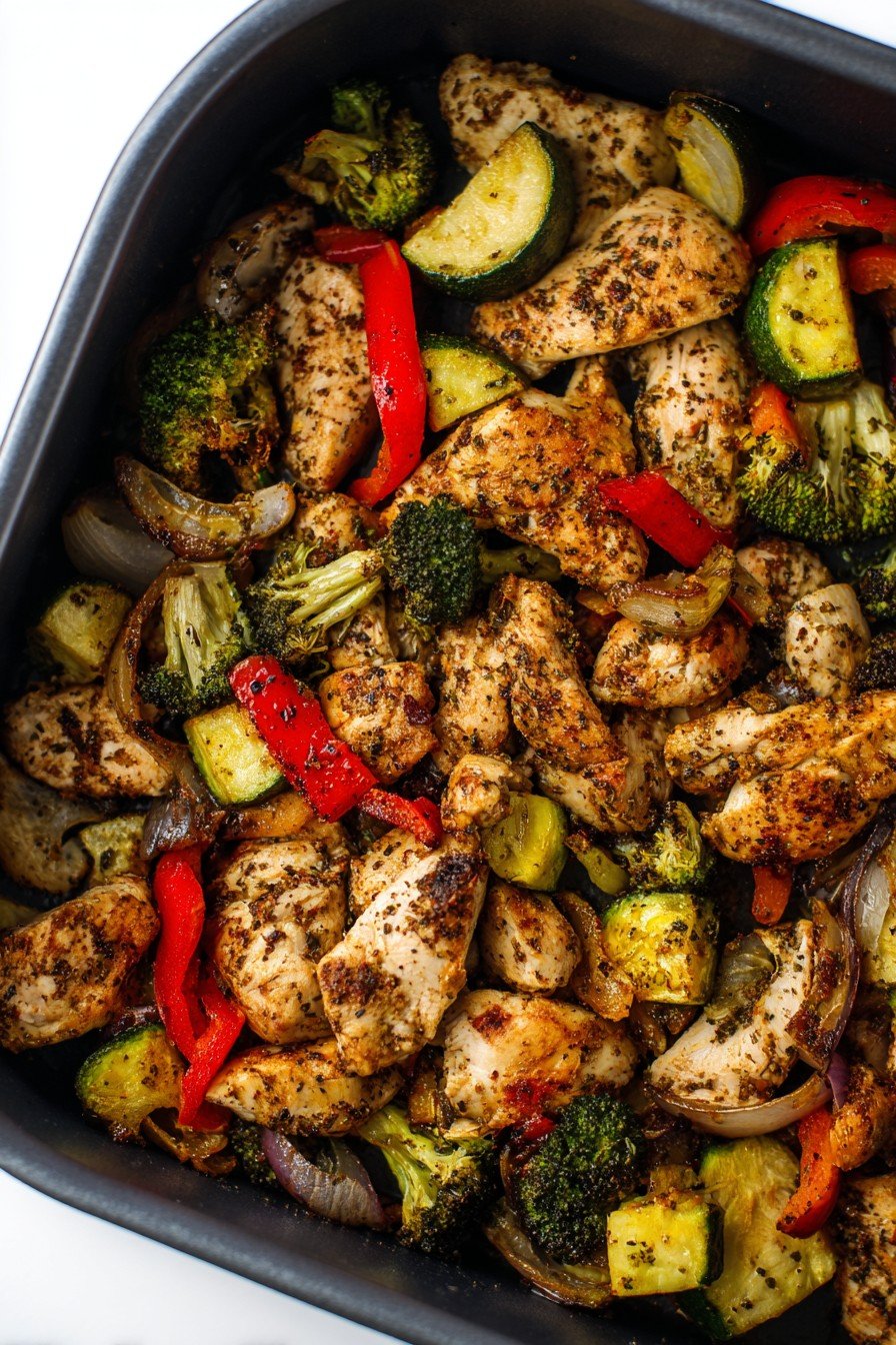 Healthy Air Fryer Chicken and Veggies