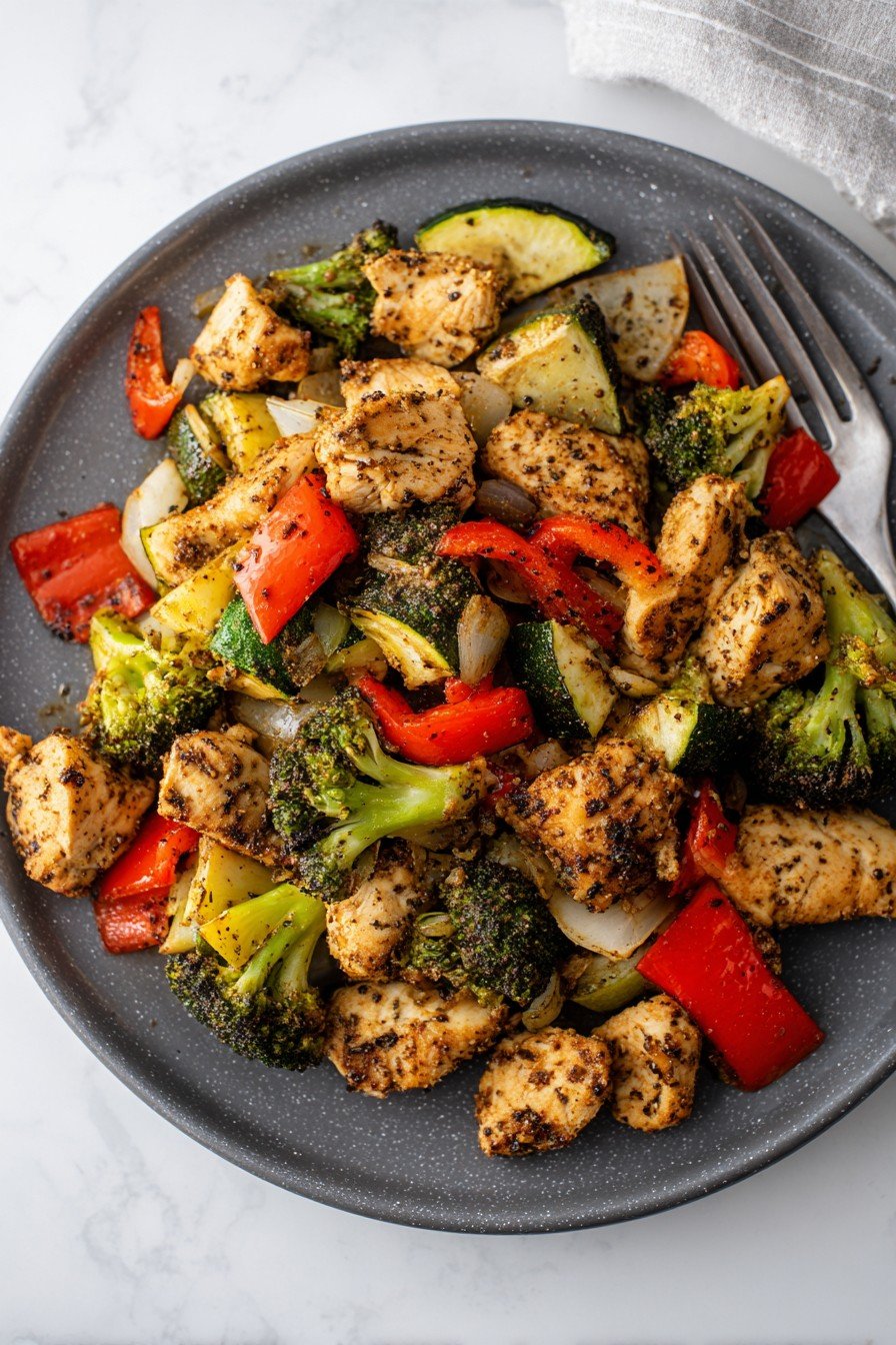 Healthy Air Fryer Chicken and Veggies