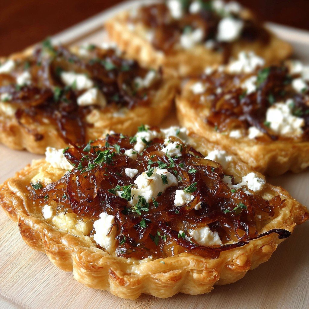 Irresistible Caramelized Onion and Goat Cheese Tarts in 3 Easy Steps