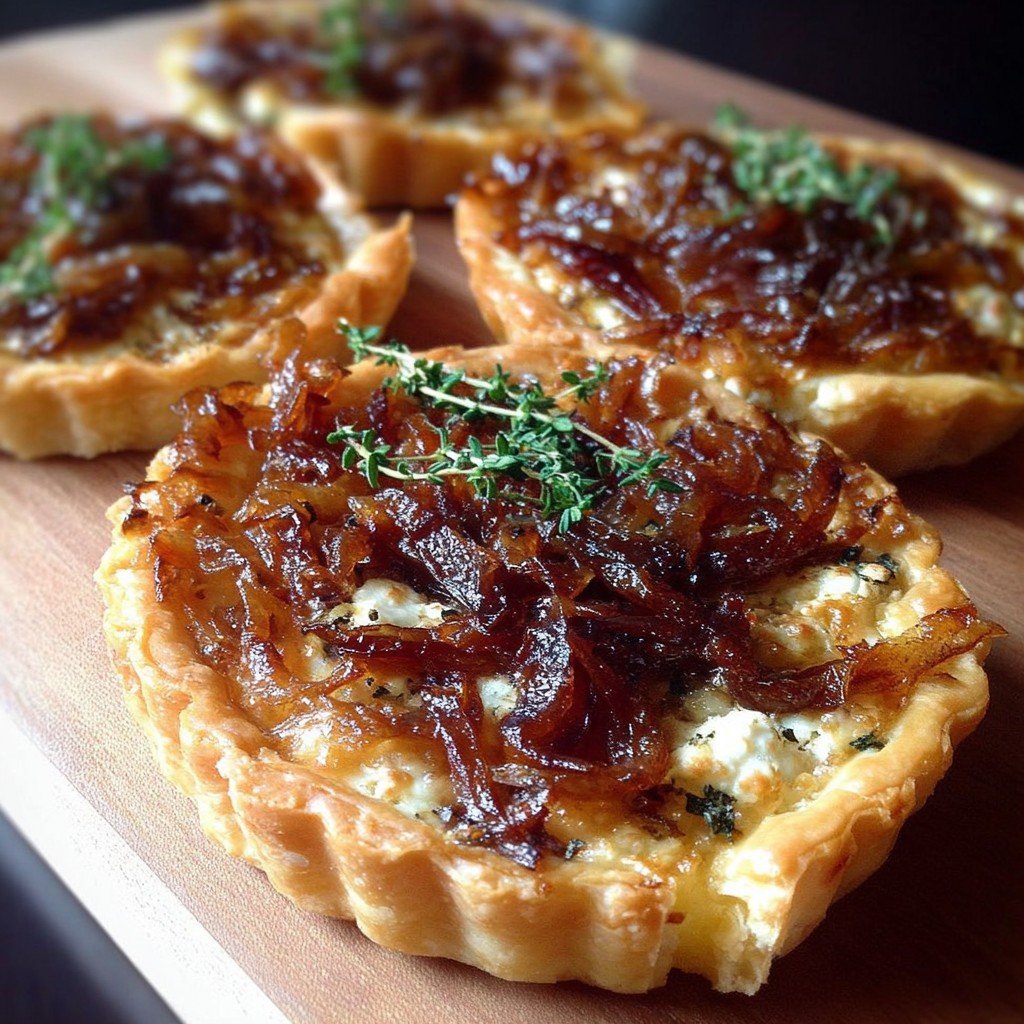 Irresistible Caramelized Onion and Goat Cheese Tarts in 3 Easy Steps
