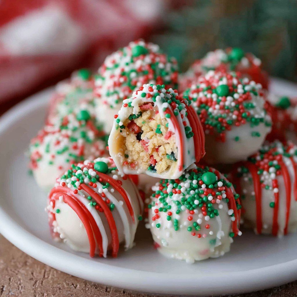 Little Debbie Christmas Tree Cake Truffles (Easy No-Bake Recipe)