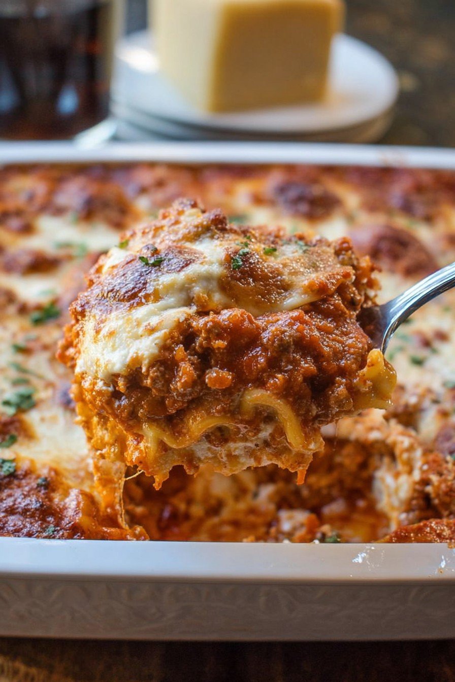 Mom’s Cottage Cheese Lasagna