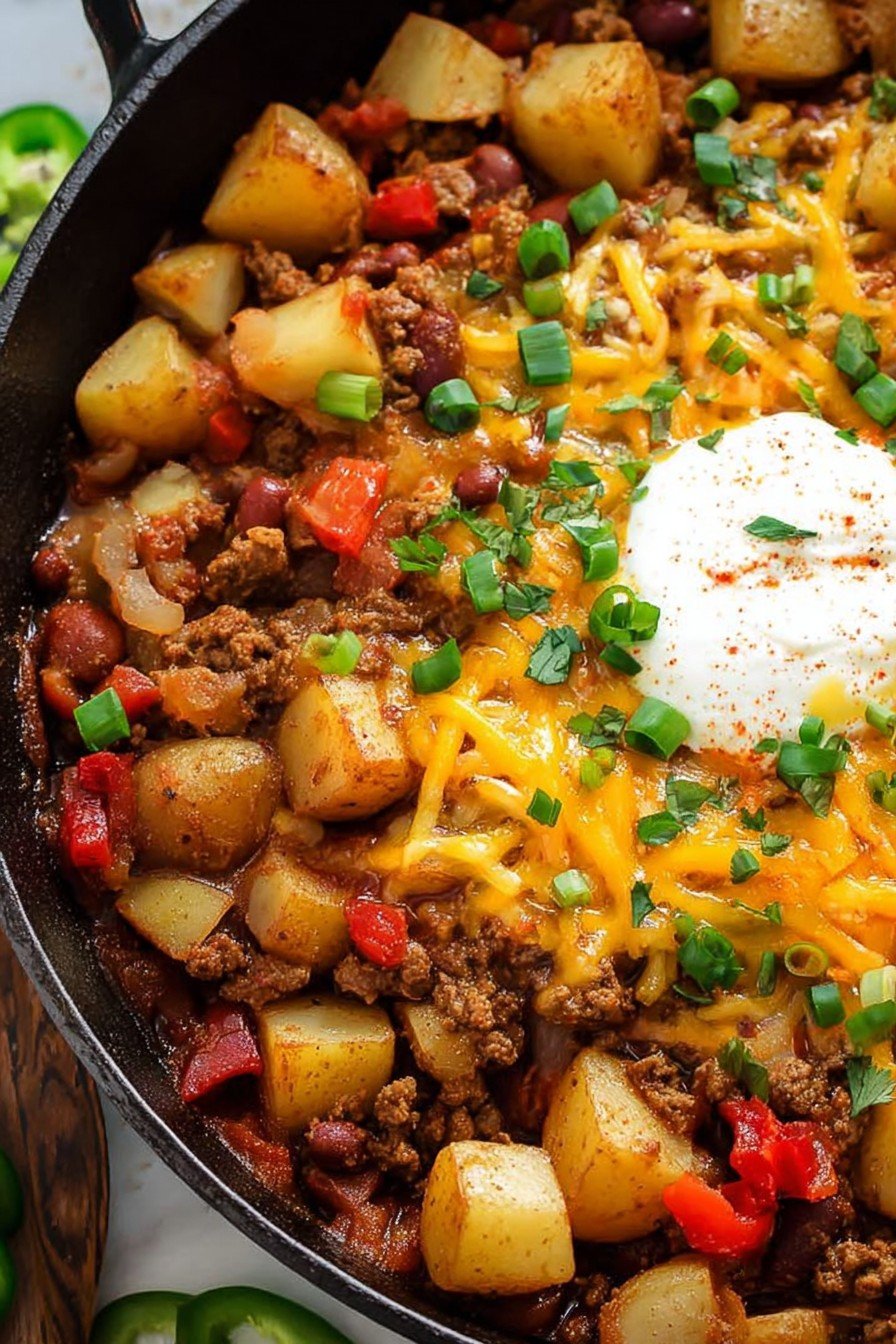 Potato Chili Skillet (Hearty One-Pan Dinner)