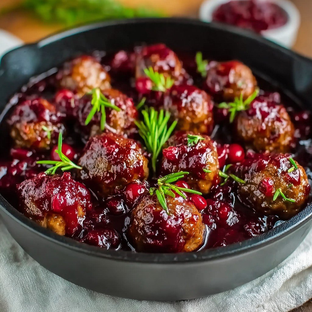 Quick Christmas Cranberry Meatballs for Festive Gatherings