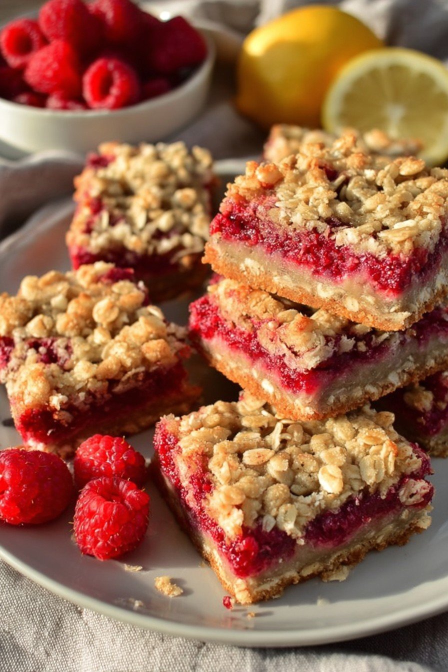 Raspberry Oatmeal Bars