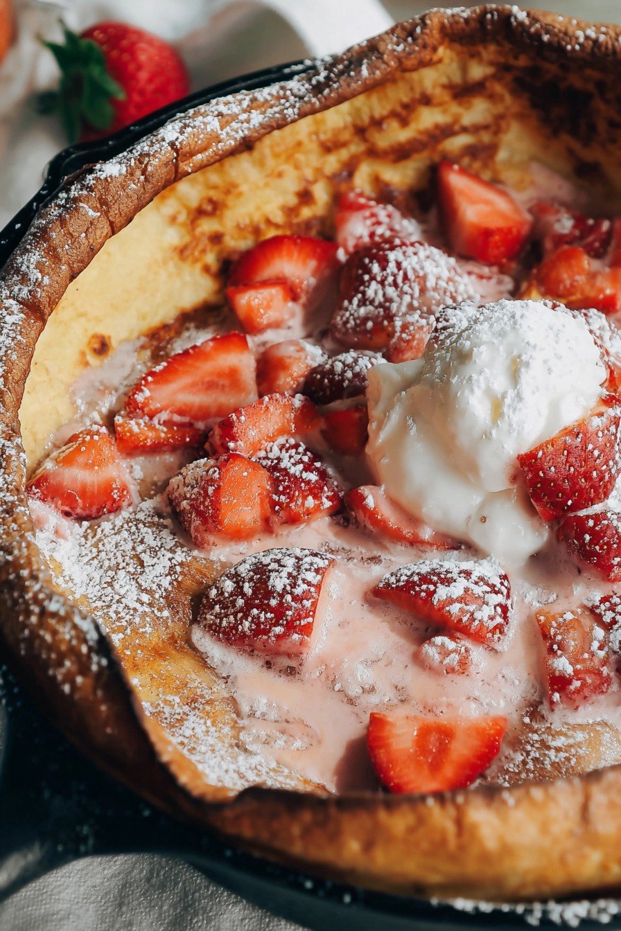 Strawberry Cream Dutch Baby