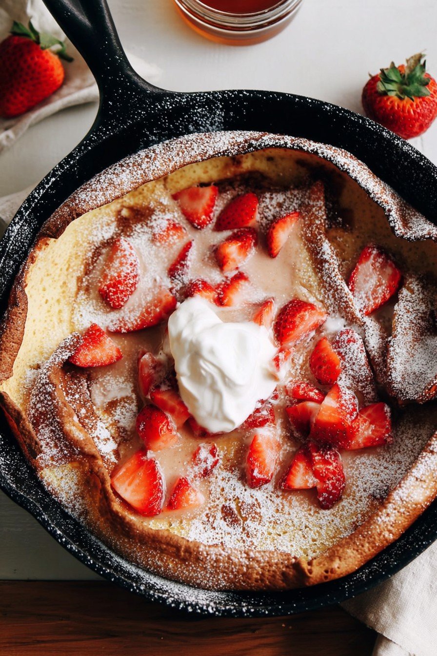 Strawberry Cream Dutch Baby