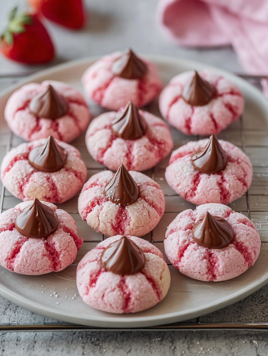 Strawberry Kiss Cookies Recipe