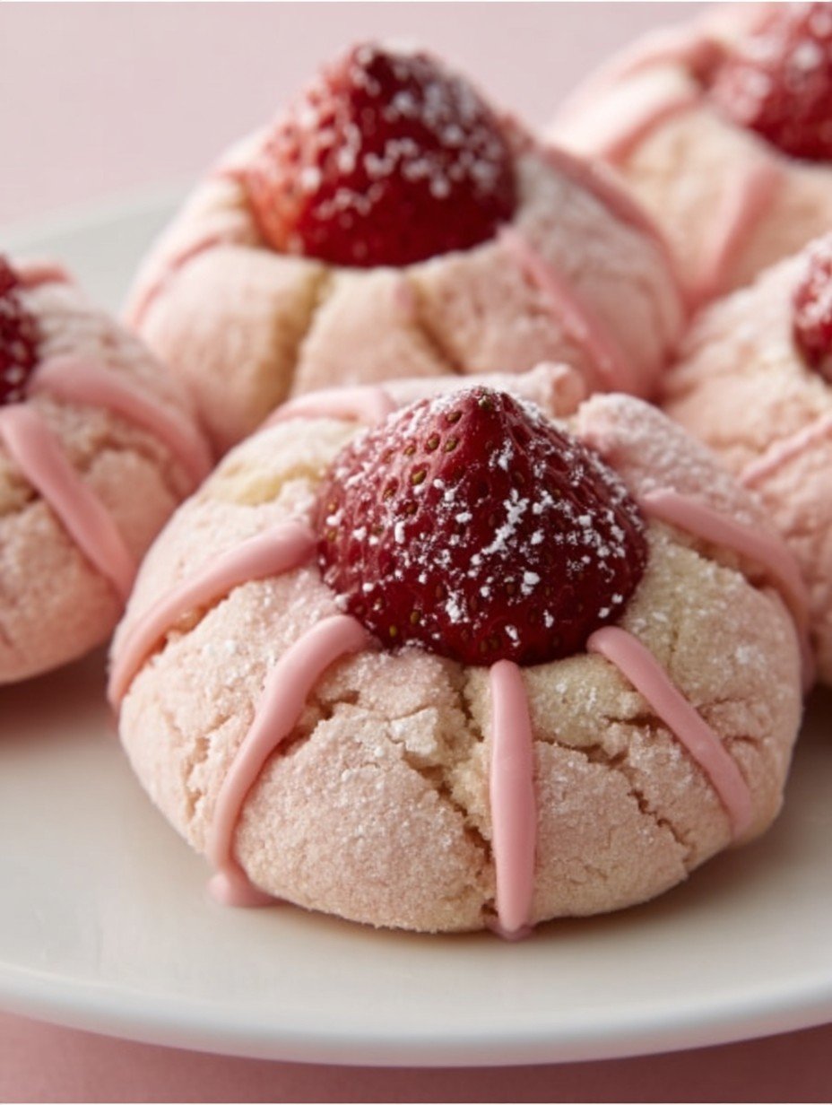 Strawberry Kiss Cookies Recipe