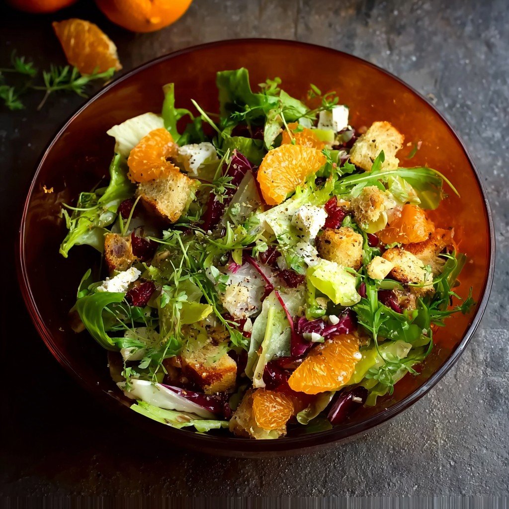 Winter Salad Recipe(oranges, pomegranate, feta cheese)