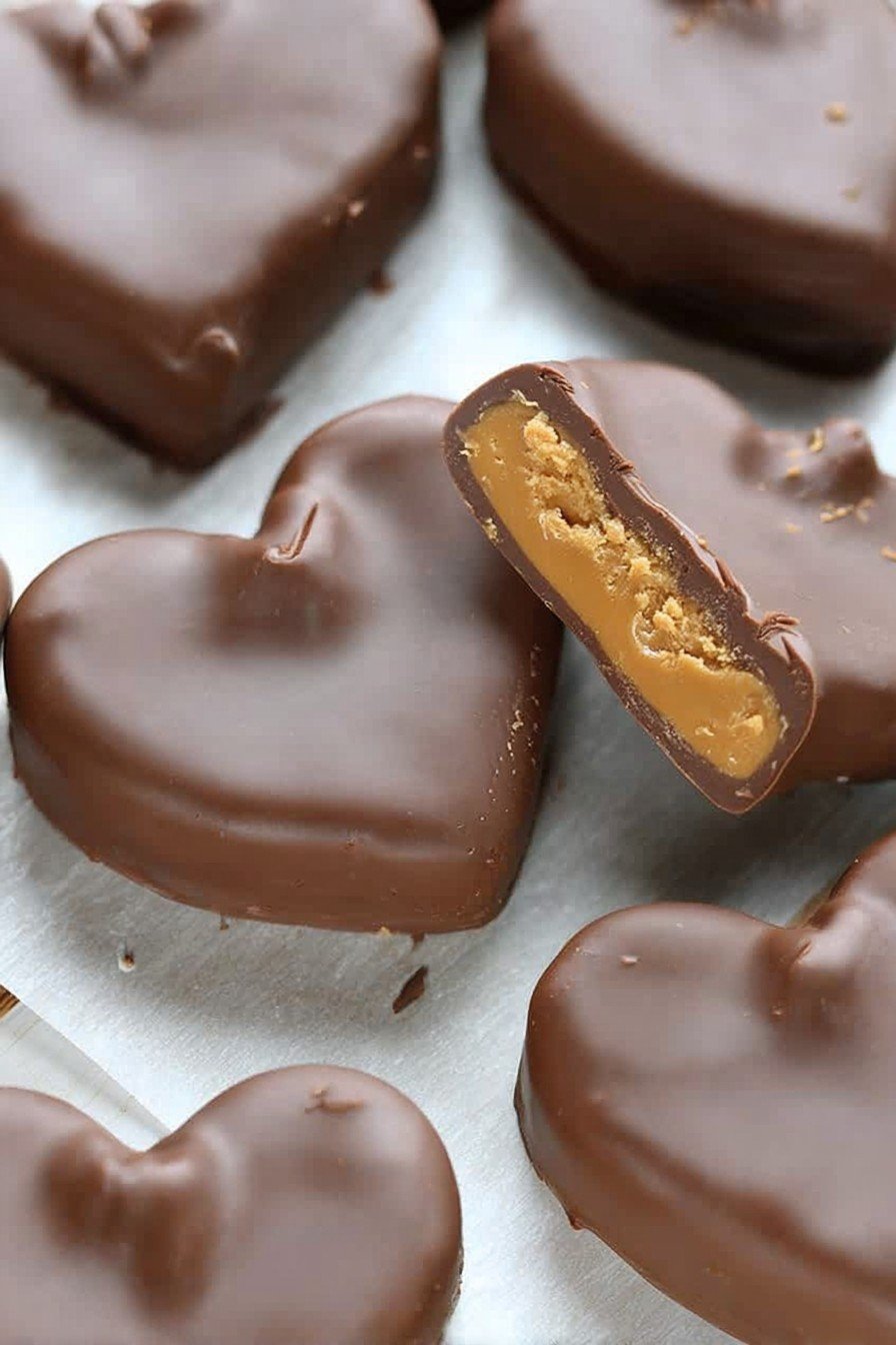 Chocolate Peanut Butter Valentine’s Heart