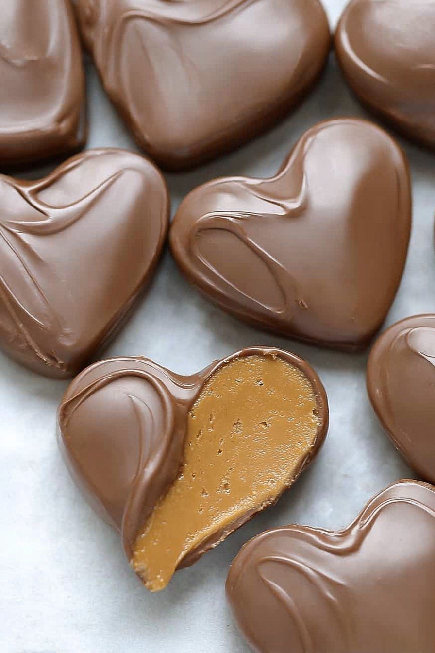 Chocolate Peanut Butter Valentine’s Heart