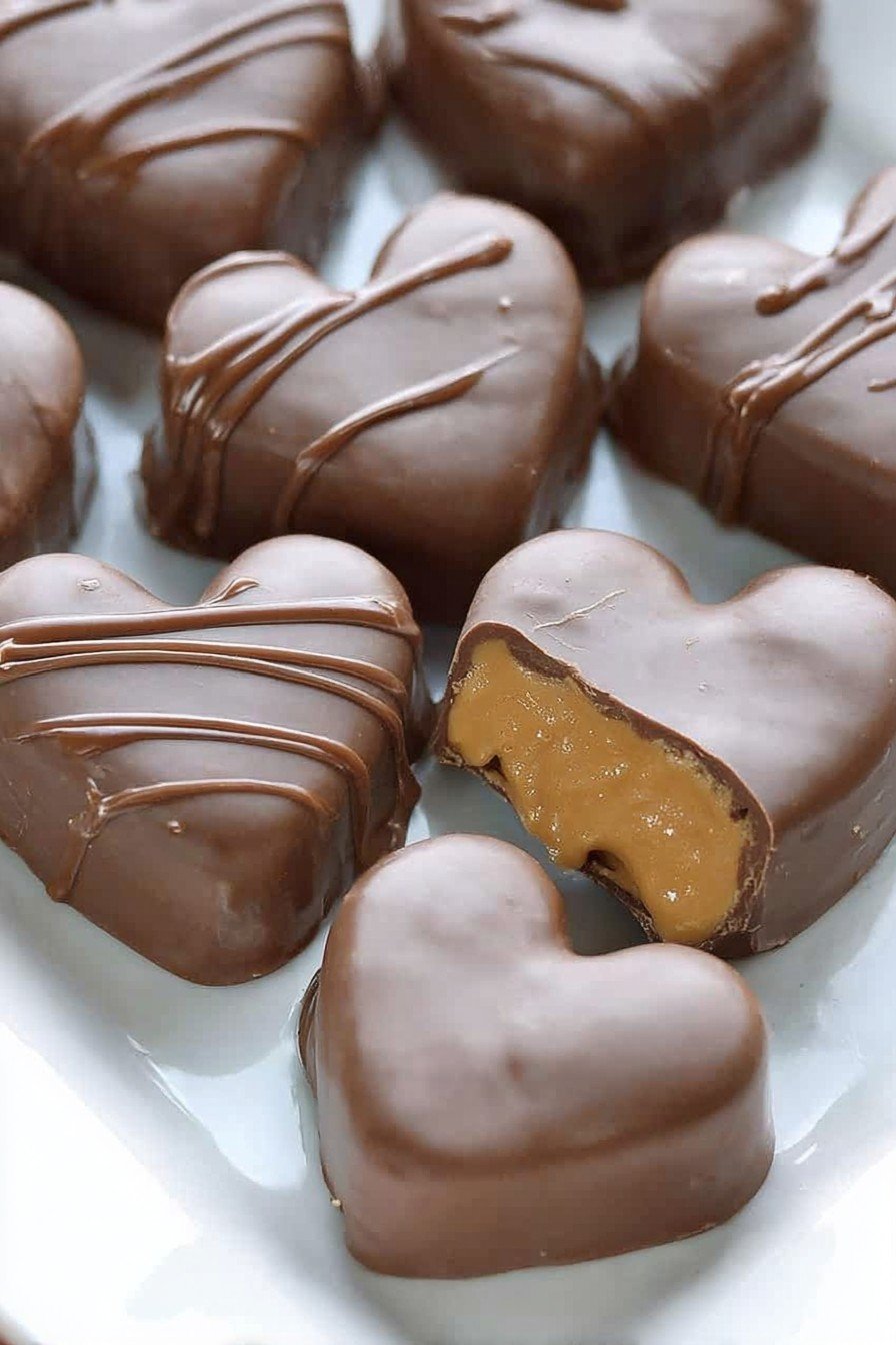 Chocolate Peanut Butter Valentine’s Heart
