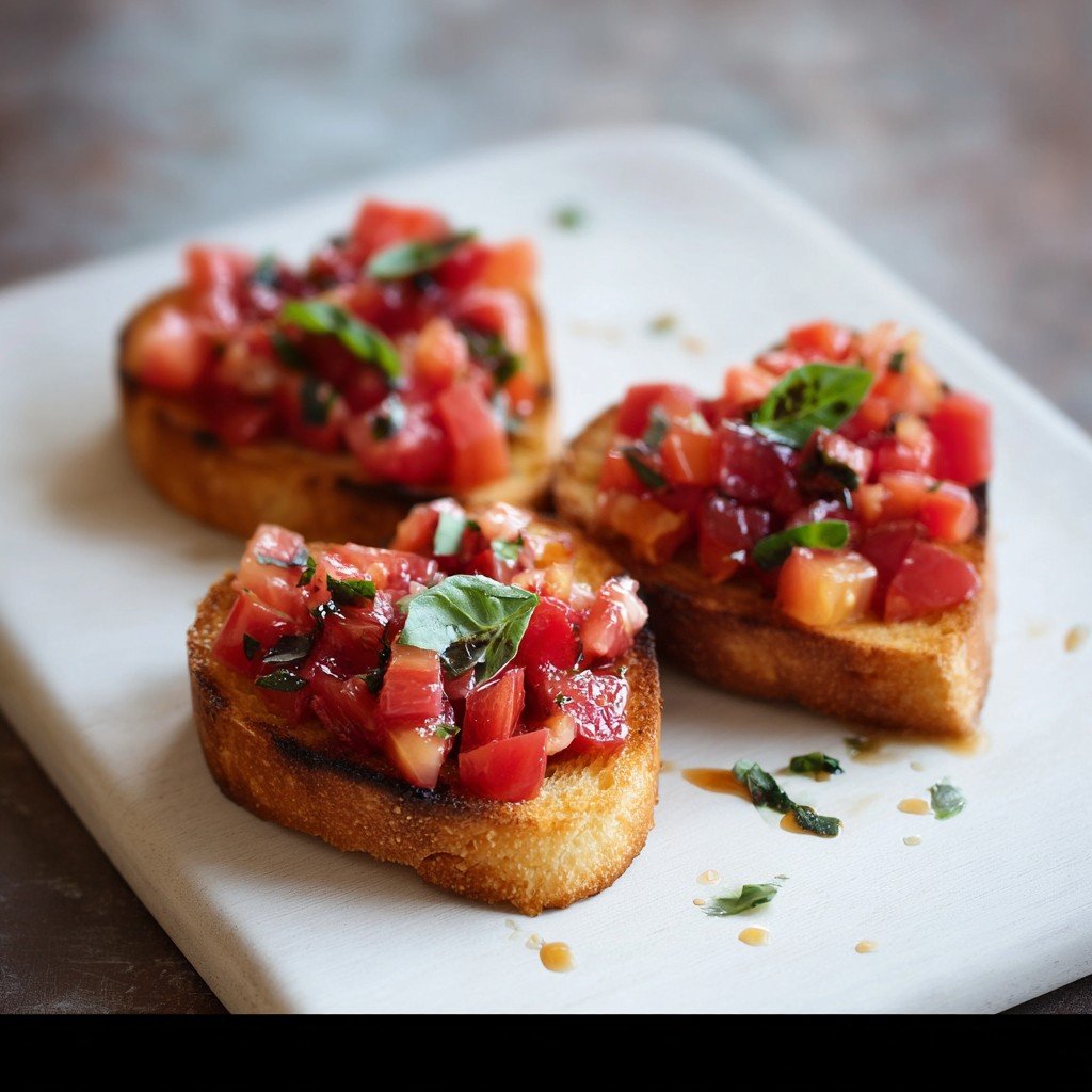 Cute Heart-Shaped Bruschetta Recipe for Valentine’s Day