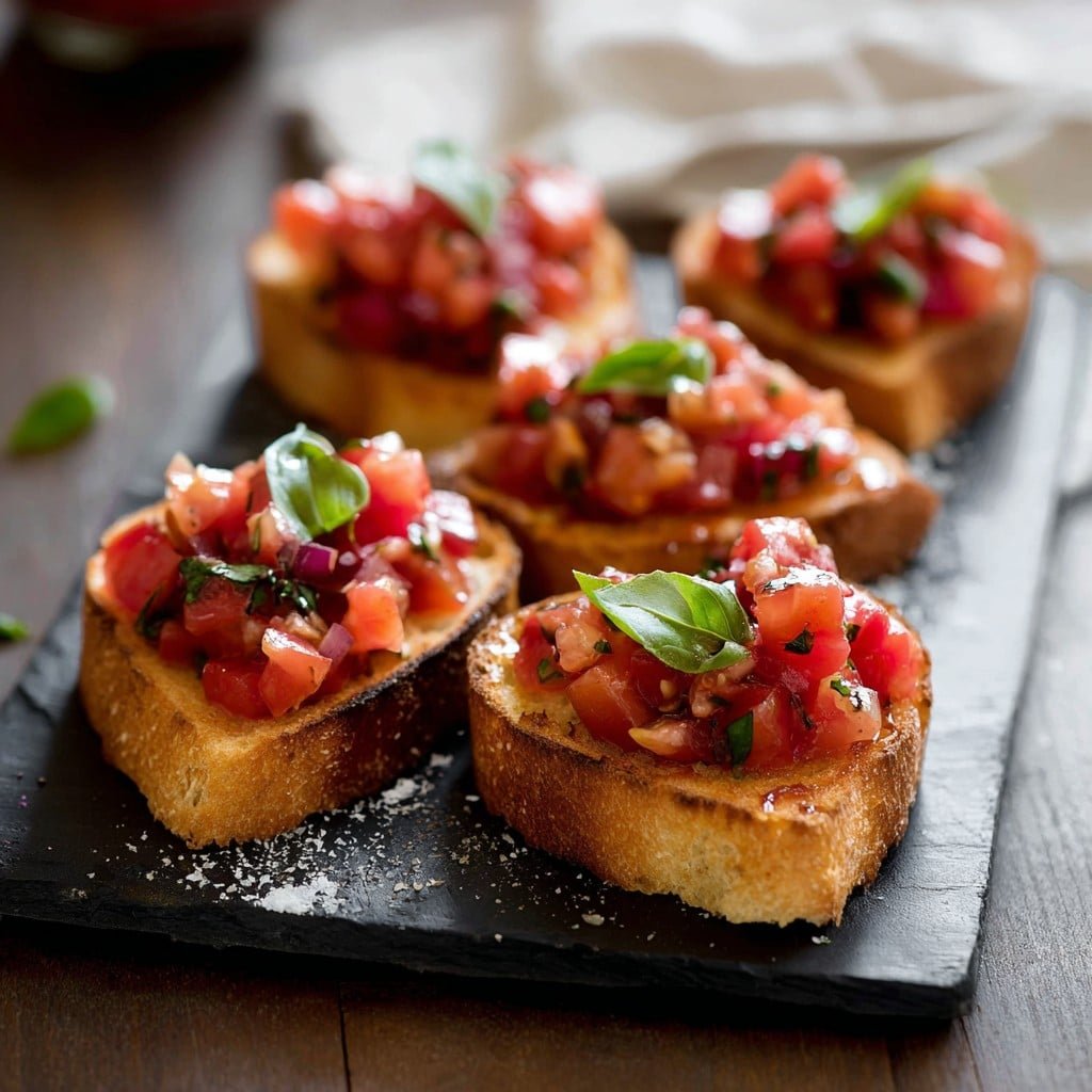 Cute Heart-Shaped Bruschetta Recipe for Valentine’s Day