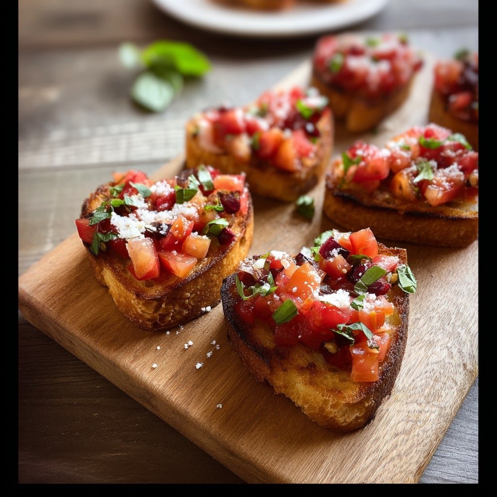 Cute Heart-Shaped Bruschetta Recipe for Valentine’s Day