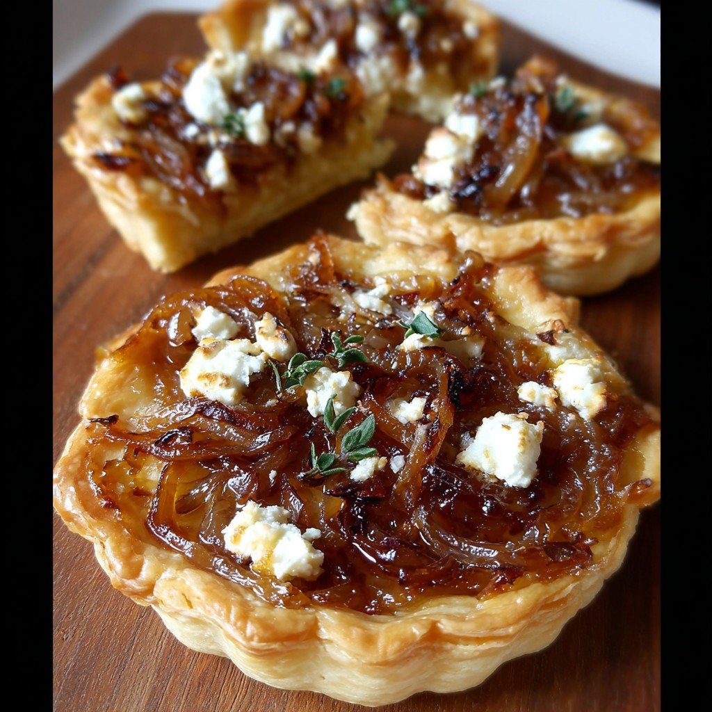 Irresistible Caramelized Onion and Goat Cheese Tarts