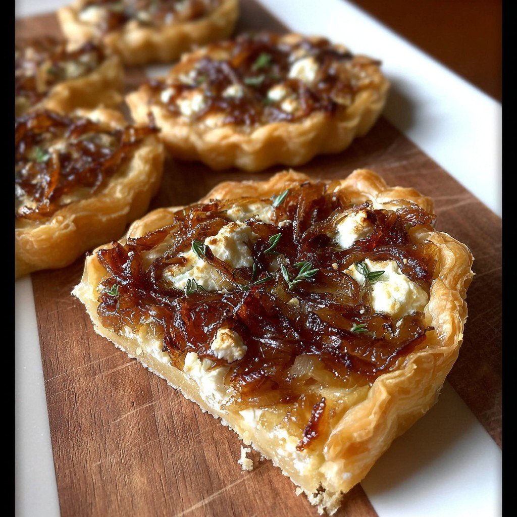 Irresistible Caramelized Onion and Goat Cheese Tarts