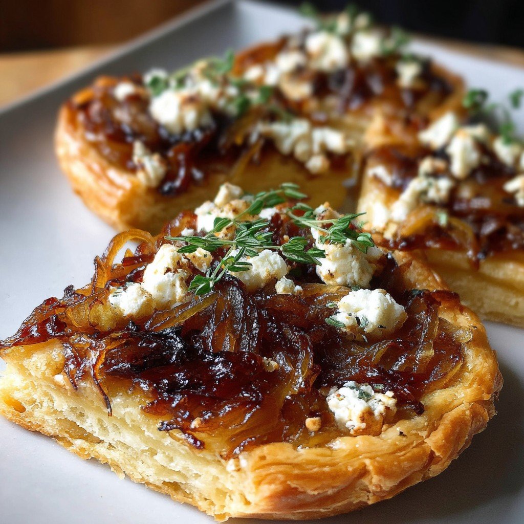 Irresistible Caramelized Onion and Goat Cheese Tarts