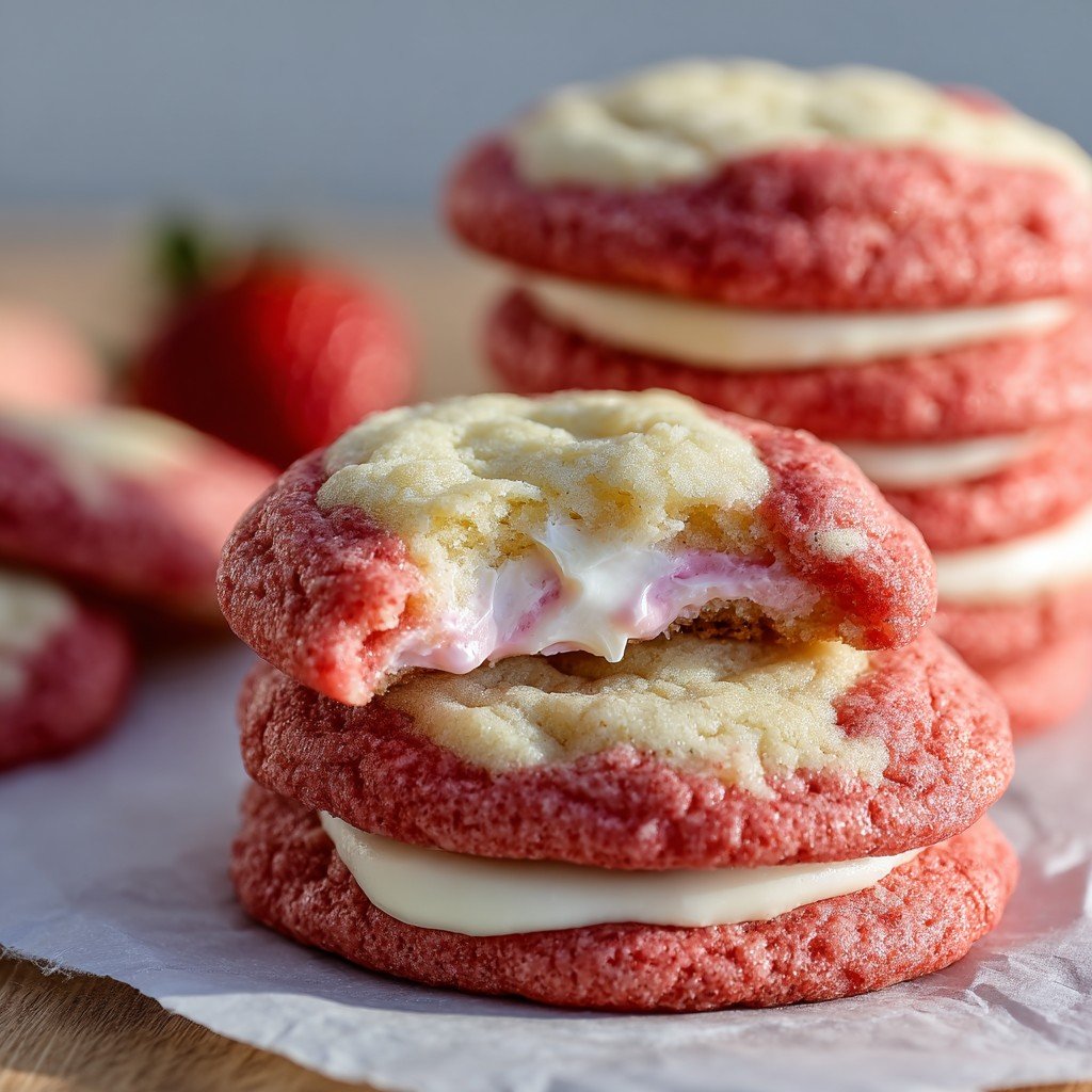 Strawberry Cheesecake Cookies