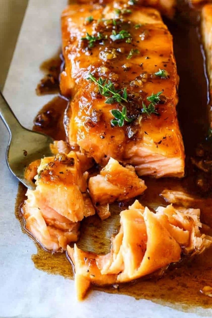 Baked Honey Glazed Salmon