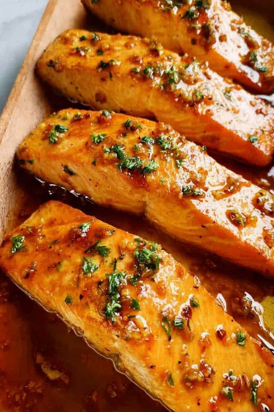 Baked Honey Glazed Salmon