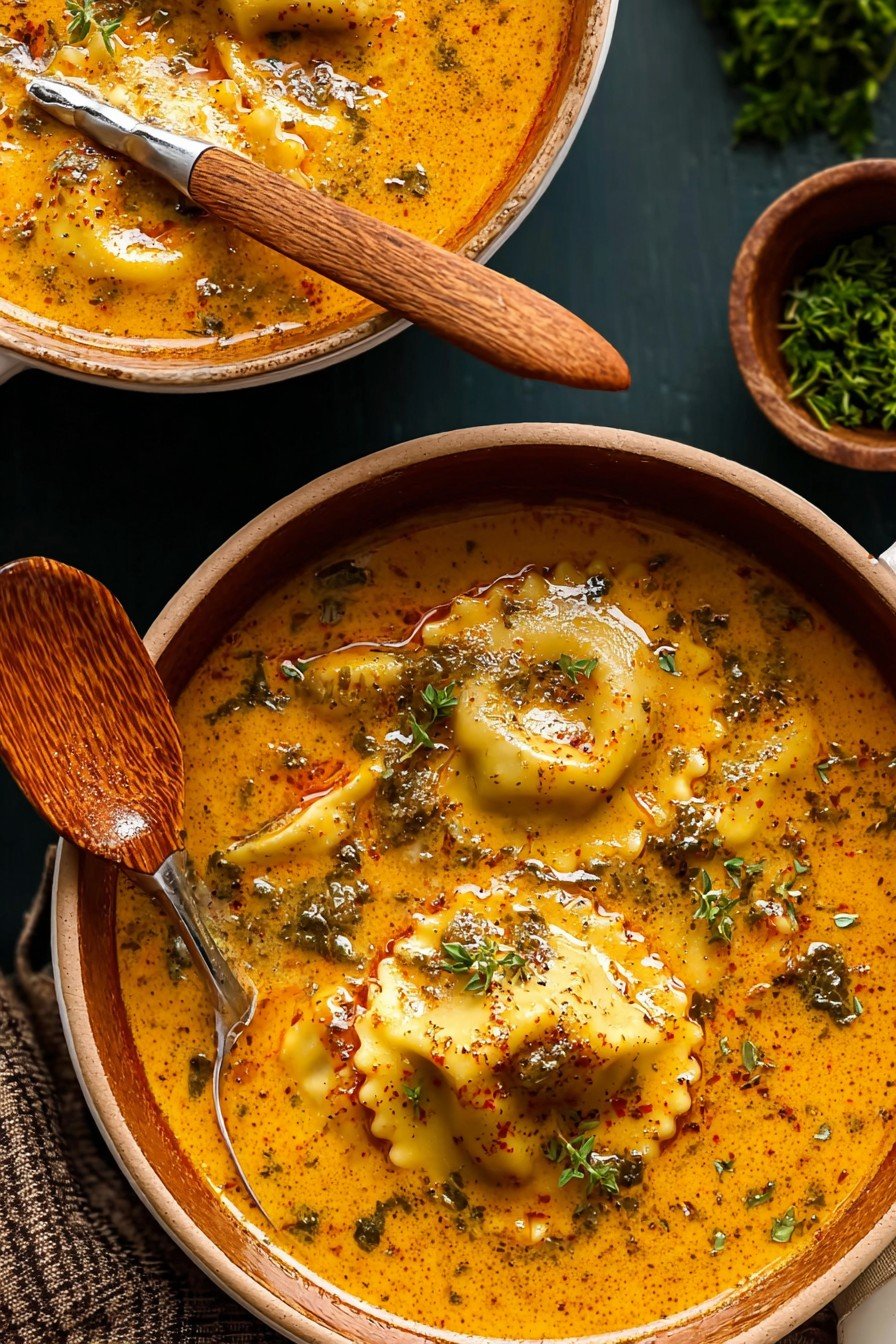 Cozy Tuscan Ravioli Soup Recipe