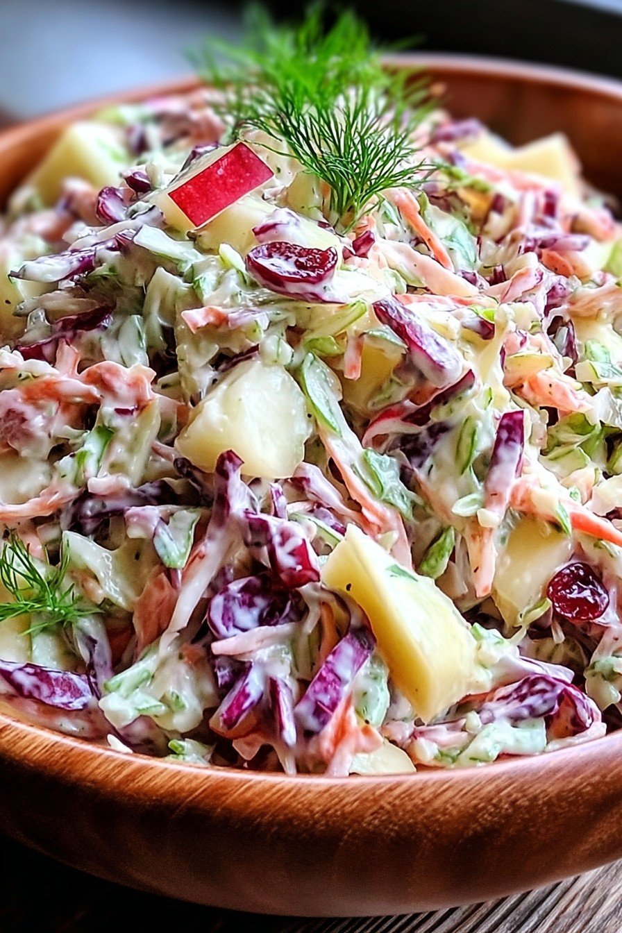 CRANBERRY APPLE COLESLAW