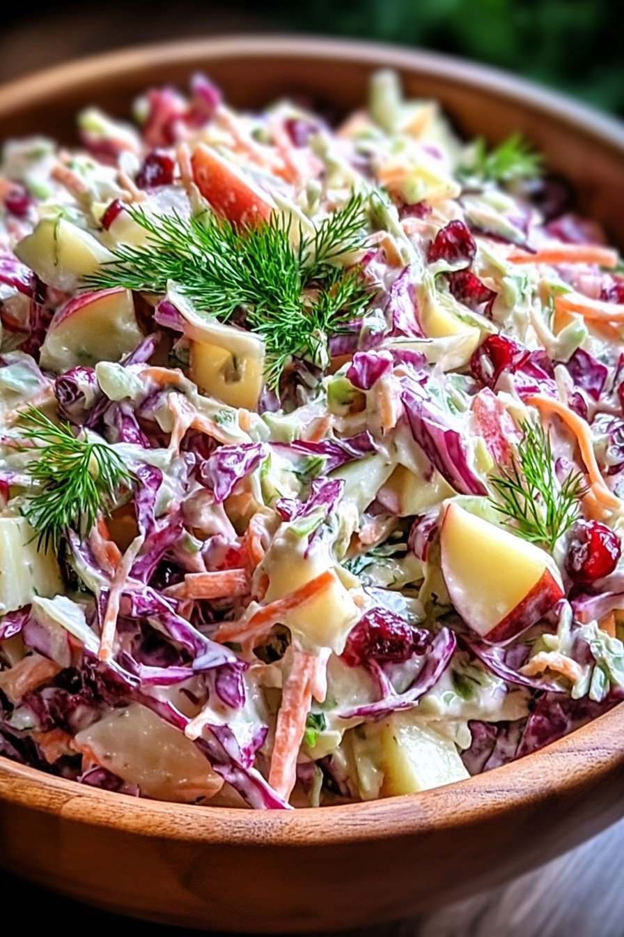 CRANBERRY APPLE COLESLAW
