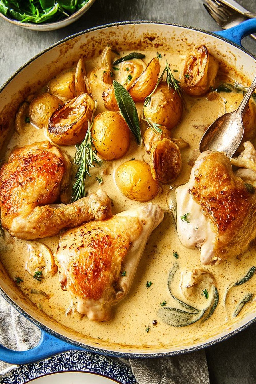 Creamy Tarragon Chicken and Potatoes